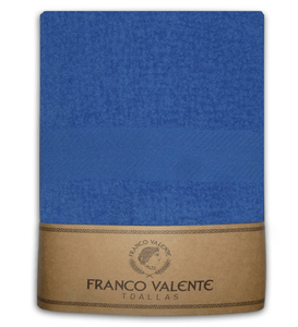 Set Toalla y Toallon Franco Valente Liviano 400 Gr - Azul Francia