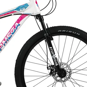 Bicicleta Mountain Bike Sunshine TopMega Blanco Celeste Rosa R29