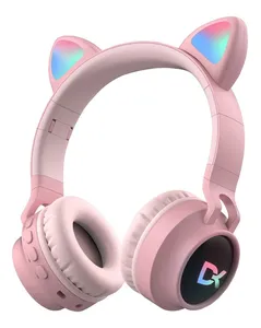 Audifonos rosa de discount gatito