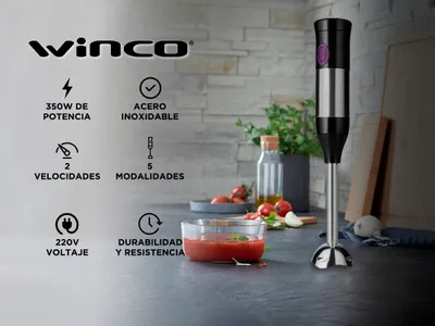 Licuadora De Mano Minipimer Mixer Picador Batidor + Vaso