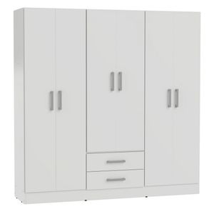 Placard Bahia 180cm 6 Puertas 2 Cajones Orlandi - Blanco