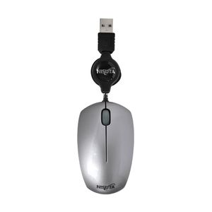Mouse Optico Mini Retractil USB 1000DPI Nisuta NSMOR3P Plateado
