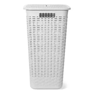 Cesto Ropa Rectangular Blanco 70L. - Great Plastic