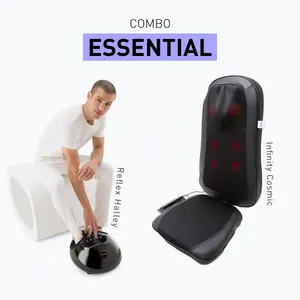 Asiento Masajeador Combo Cervical Pies Rodillos