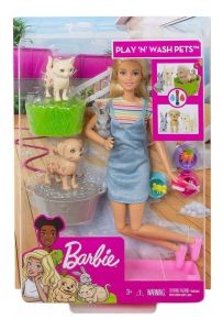 Muñeca Barbie Baño De Mascotas Fxh11 Mattel