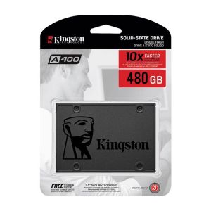 Disco Sólido Interno SSD - Kingston A400 480GB - SA400S37-480GB - Negro