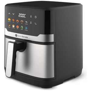 Freidora De Aire GoldStar Serie Dorada 7.5 Lts Digital Touch 10 Menus
