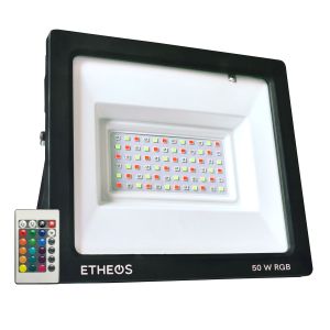 Reflector Led Rgb 50w Ip65 Control Remoto Colores 3000lm