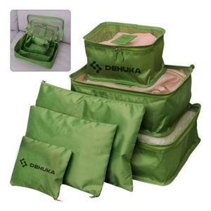 Set Organizador De Viaje 6 En 1 - Estuches Para Ropa Y Neceser - Dehuka