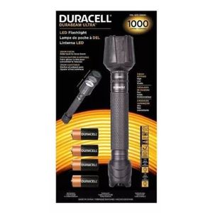 Linterna Led Duracell Acero Pilas 1000 Lumenes