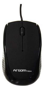 Mouse Óptico Argomtech Ms14 Negro Usb Con Cable