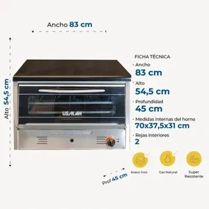 Horno Pizzero Portátil Scatola con Tapa - Incluye 2 Palas Pizzeras