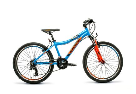 Bicicleta Raleigh R24 Scout 21V Freno a Disco Azul/Naranja 