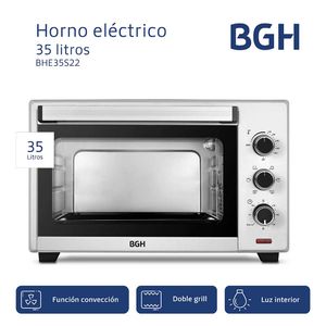 Hornito Eléctrico BGH BHE35S22 35Lts