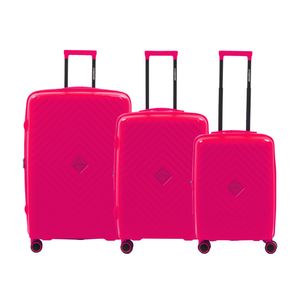 Set de Valijas Crossover Rigida Isabel Polipropileno Fucsia