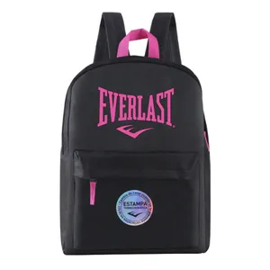 Mochila Everlast 16001 Negro Con Rosa