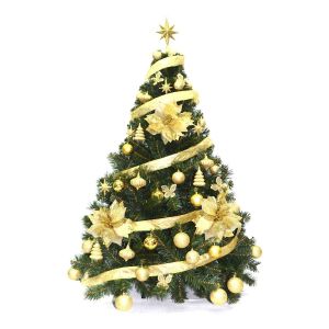 Árbol de Navidad Premium 1,50mt + kit 48 pzas. Oro