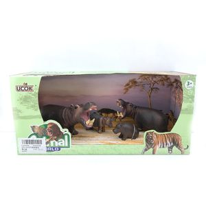 Playsets Animal World familia Hipopótamo Pack x 4