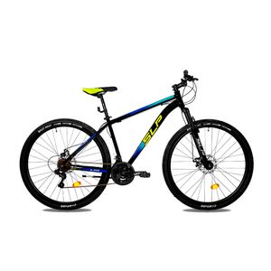 Bicicleta Mountain Bike SLP 5 Pro Rodado 29 Talle 20 Shimano Negro Verde Celeste