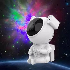 Proyector - Astronauta Galaxia Sentado - Blanco