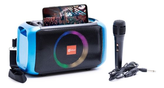 Parlante Portatil Xinua Bluetooth Karaoke Usb Rgb Microfono
