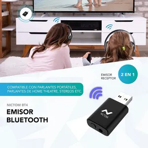 Emisor Transmisor Receptor Bluetooth Audio Tv Smart 2