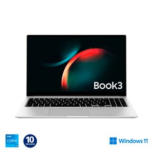 Notebook Samsung 15.6" Intel Core i5 10 Núcleos 512GB 8GB Galaxy Book3 NP750XFG-KB2A Silver