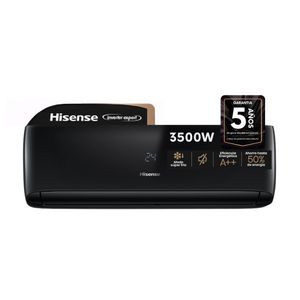Aire Acondicionado Split Inverter Black 3000 Frigorias Hisense AS12UR4SVRCA02BKPI