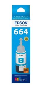 Botella de Tinta Epson T664 Cyan para Sistema Continuo