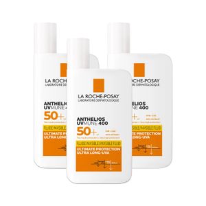 Kit Anthelios UV Mune FPS50+ Ultra Fluido Sin Color 50ml x3u