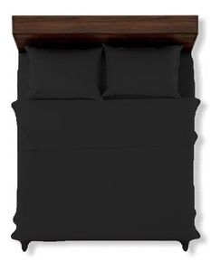 Juego de Sabanas Hotelera Microfibra Super Soft - Negro - Queen Size