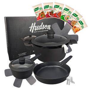 Bateria de Cocina Aluminio Antiadherente Hudson Linea Daily DAY01