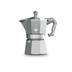 Cafetera Bialetti Moka Exclusive Italiana 3 Cups Plateado