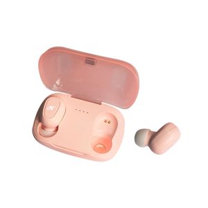 Auricular Bluetooth Earbuds con cajita imantada recargable Nisuta NSAUBTWS3 Rosa