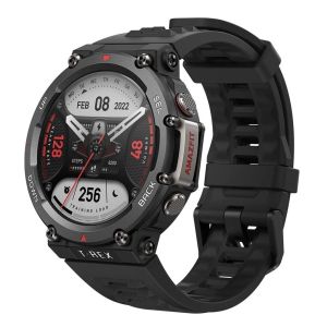 Smartwatch Reloj Inteligente Amazfit T-rex 2 Negro y Plateado