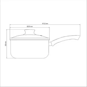 Cacerola Paris 22 Cm Teflon Antiadherente Tramontina