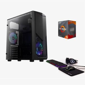 Pc Armada Gamer Amd Ryzen 5 5600gt 16gb Ssd 480gb Rgb 700w Teclado/mouse/auriculares/pad