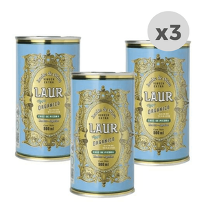 Aceite de Oliva Laur Cruz de Piedra Orgánico Lata 500ml x3