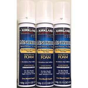 Tratamiento para el crecimiento del cabello Kirkland Minoxidil 5% para hombres de 3 meses