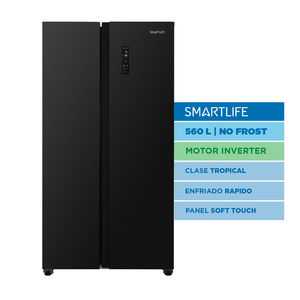 Heladera Side by Side Smartlife No Frost Inverter 560L Negro