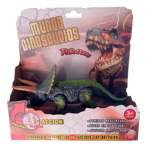 Muñeco Mundo Dinosaurio Con Luz Sonido Y Articulado 20x14 Cm