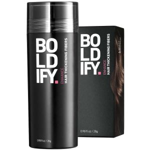 Hair Fibers Boldify Fill para cabello fino y fino, 28 g, castaño claro