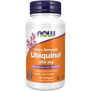 NOW Suplementos, Ubiquinol 200 mg, alta