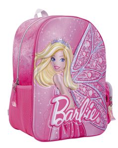Barbie Mochila 16 Espalda Fantasy Rosa