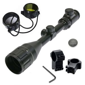 Mira Telescópica Mil Dot 3-9x50 Aoe Retículo Iluminado