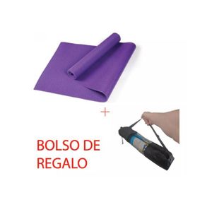Mat Yoga 6mm + Bolso Regalo 173x61cm Pilates Antideslizante VIOLETA