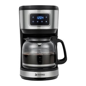 Cafetera de Filtro Digital Suono 1.8L 12 Tazas con Timer Programado