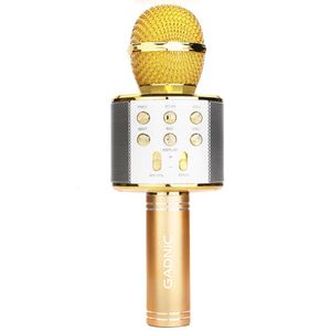 Micrófono Gadnic KM-01 Karaoke Inalámbrico Bluetooth c/ Efectos de Voz , Dorado