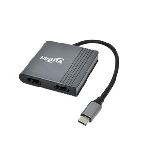 Docking NISUTA USB C 3.1 a 2 puertos HDMI, USB 3.0, PD 100W - NSUCD6