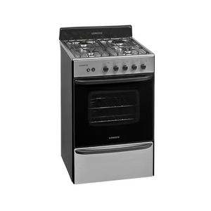 Cocina a Gas Longvie 12331x 56cm Inox Cajón Parrilla